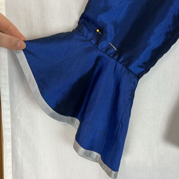 Blue and Silver Mystique by Ben Marc Two Piece Suit Women's 8 - Picture 4 of 11